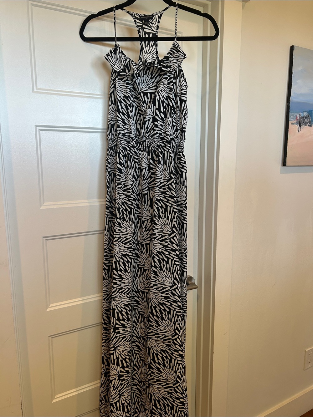 Banana Republic Black and White Floral Dress